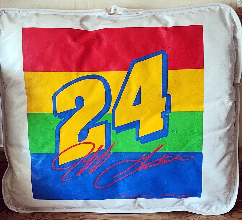 Vintage Nascar Stadium Seat Cushion Pillow Jeff Gordon #24 1998 See Pictures